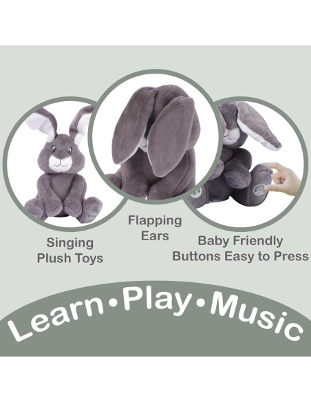 Dimple Milo Conejo Peluche Interactivo 1.27 kg - Peek-a-Boo