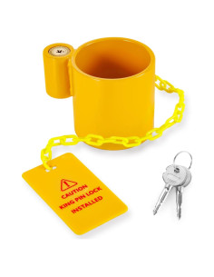 Candado de Pin de Rey Byern Auto BNA-L-01 Amarillo Alta Resistencia