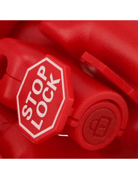 Bloqueos Antirrobo FUNSUEI 150 PCS 6mm Rojo para Ganchos