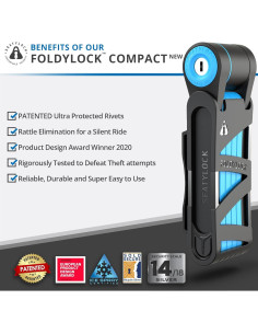 Cerradura Plegable Seatylock FoldyLock Compact para Bicicleta 2