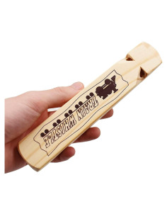 Silbato de Madera SIRENITA 4 Tonos para Niños 19x3.5cm