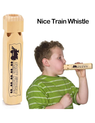 Silbato de Madera SIRENITA 4 Tonos para Niños 19x3.5cm