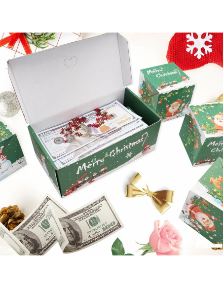 Caja de Regalo Sorpresa Explosiva Yilia Verde 6 Cajas Plegables