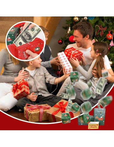 Caja de Regalo Sorpresa Explosiva Yilia Verde 6 Cajas Plegables