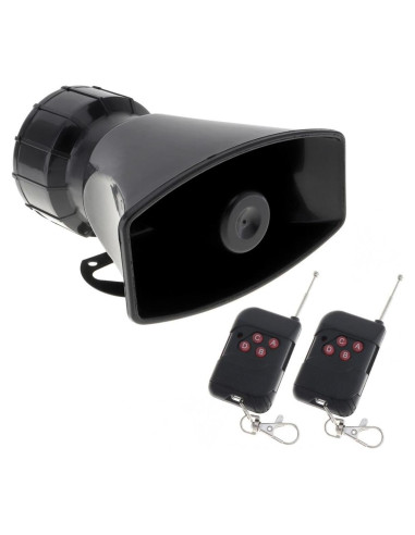 Sirena de Automóvil ePathChina 7 Tonos 100W Control Remoto