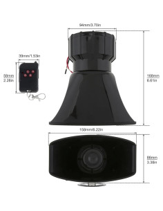 Sirena de Automóvil ePathChina 7 Tonos 100W Control Remoto 2