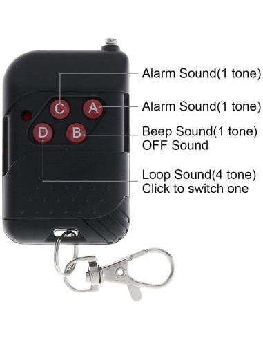 Sirena de Automóvil ePathChina 7 Tonos 100W Control Remoto