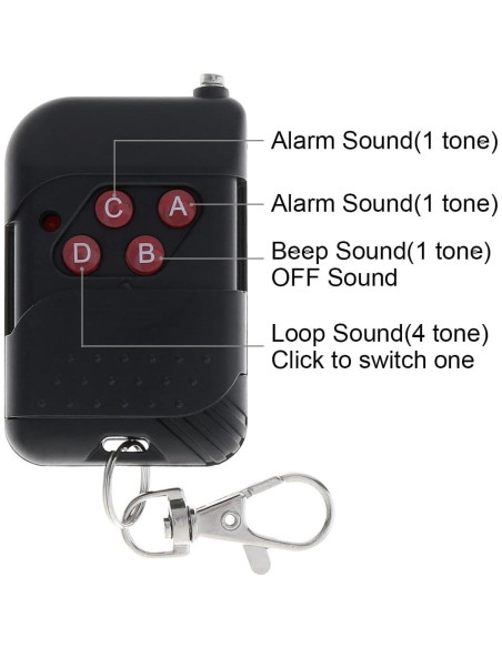 Sirena de Automóvil ePathChina 7 Tonos 100W Control Remoto