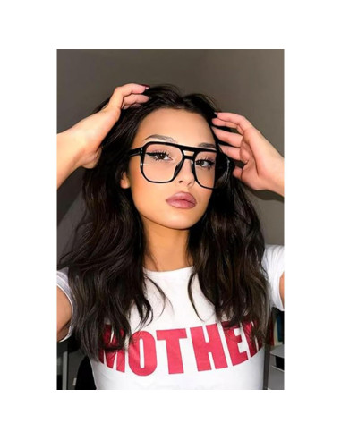 Gafas de Lente Claro Bouryo para Mujeres - Protección UV y Luz Azul