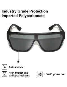 Gafas de Seguridad JING LEI UV400 con Lentes Polarizados 2