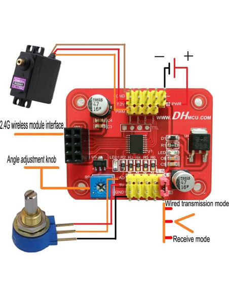 Controlador de Servo Senzooe para Inclinación y Panorámica DIY