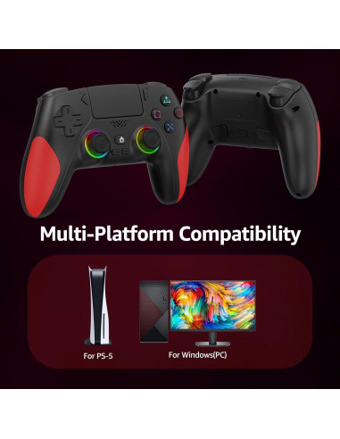 Controlador Inalámbrico Kamylorus P5 para PS5 y PC, Efecto Hall