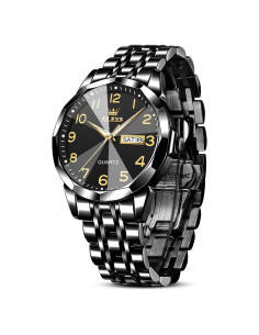 Reloj de Hombre OLEVS Analógico Acero Inoxidable Plata 41mm