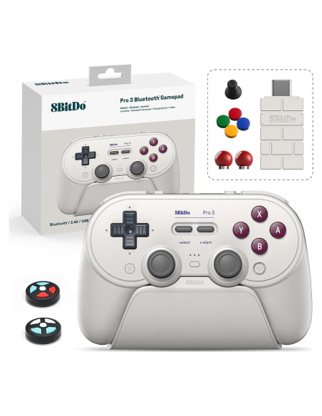 Controlador Bluetooth Pro 3 8Bitdo G Clásico para Switch y PC