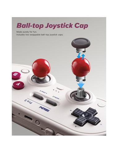 Controlador Bluetooth Pro 3 8Bitdo G Clásico para Switch y PC