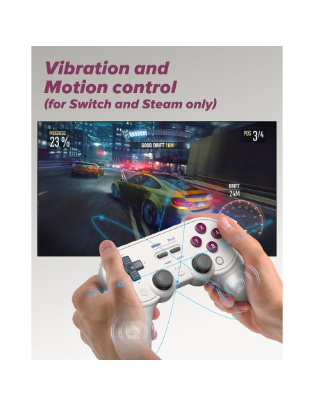 Controlador Bluetooth Pro 3 8Bitdo G Clásico para Switch y PC