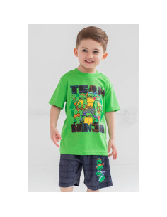 Conjunto 3 Piezas Tortugas Ninja Niños 2T Camiseta y Pantalones 2