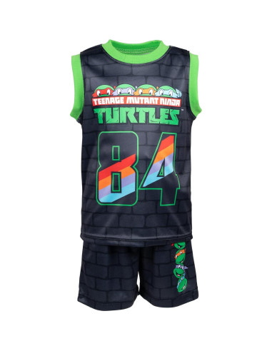 Conjunto 3 Piezas Tortugas Ninja Niños 2T Camiseta y Pantalones