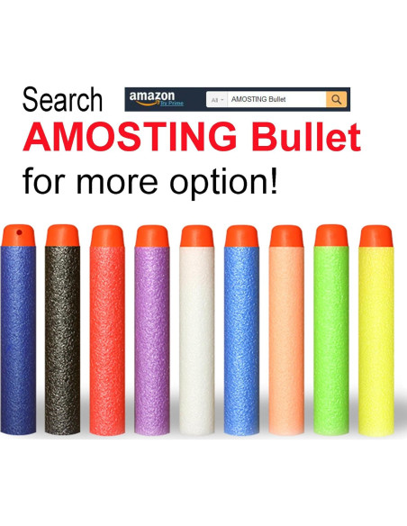 Recarga Dardos AMOSTING 1000PCS para Nerf Elite 2.0 Azul