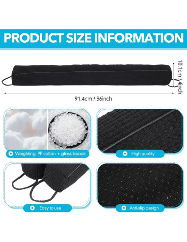 Tapón de Corriente de Puerta Fiwochic 91.44cm Negro 1.5kg