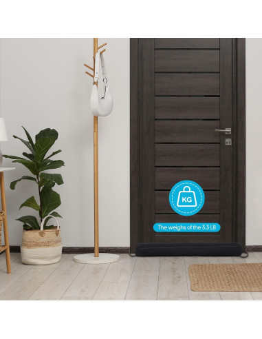 Tapón de Corriente de Puerta Fiwochic 91.44cm Negro 1.5kg