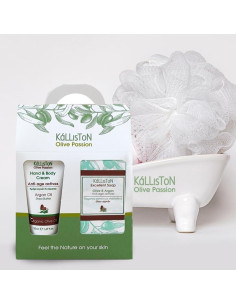 Set de Regalo Kalliston Jabón de Aceite de Oliva y Crema de Argán 2