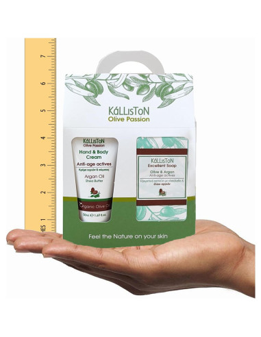 Set de Regalo Kalliston Jabón de Aceite de Oliva y Crema de Argán