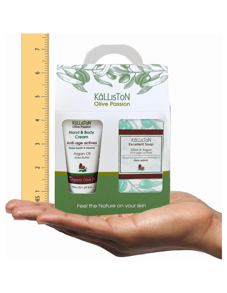 Set de Regalo Kalliston Jabón de Aceite de Oliva y Crema de Argán