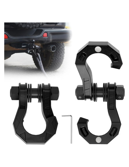 Grilletes D AMBULL 3/4" con Pasador 7/8" 18,144 kg Negro