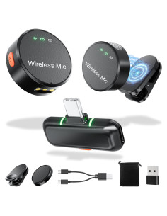 Micrófono Lavalier Inalámbrico BILIWAL M18 con Cancelación de Ruido