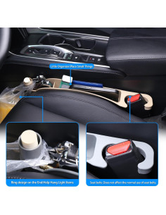 Juego de 2 Rellenos de Espacio entre Asientos Supin Beige 2