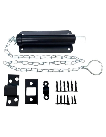 Cerrojo de Cadena QCAA 15.24 cm Negro Mate 1 Paquete