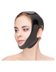 Mascarilla Elevadora V Sinbana, Reutilizable y Ajustable, Negro