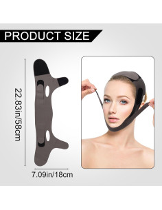 Mascarilla Elevadora V Sinbana, Reutilizable y Ajustable, Negro 2