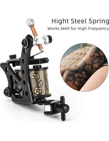 Máquina de Tatuaje Bobina ATOMUS 8 Enrollamientos para Principiantes