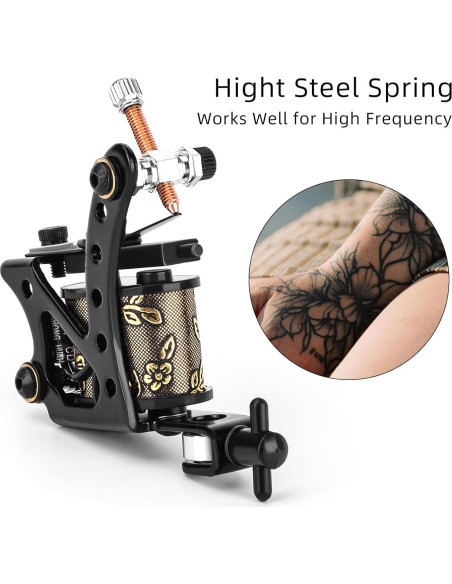 Máquina de Tatuaje Bobina ATOMUS 8 Enrollamientos para Principiantes