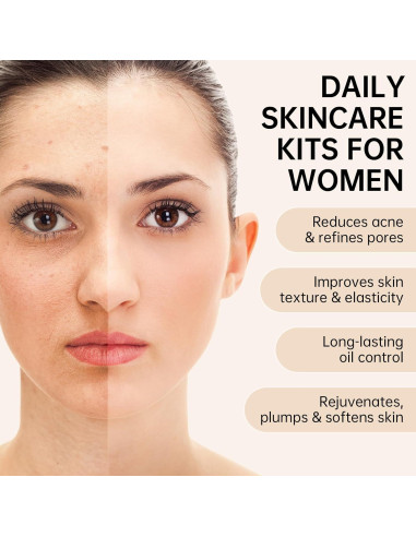 Conjunto de Cuidado de Piel Antienvejecimiento Mopayzer 7 Piezas