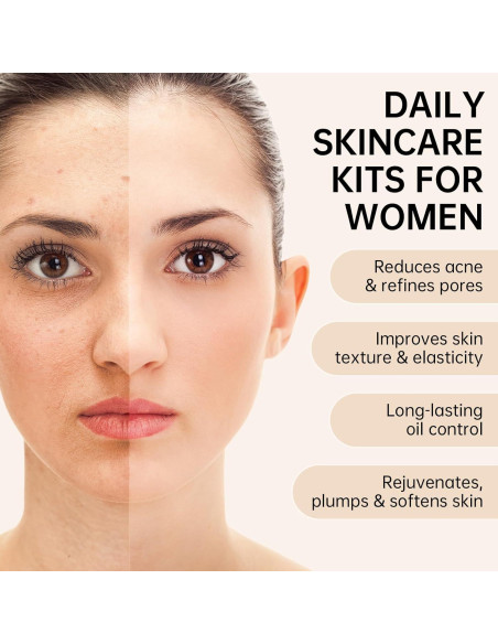 Conjunto de Cuidado de Piel Antienvejecimiento Mopayzer 7 Piezas