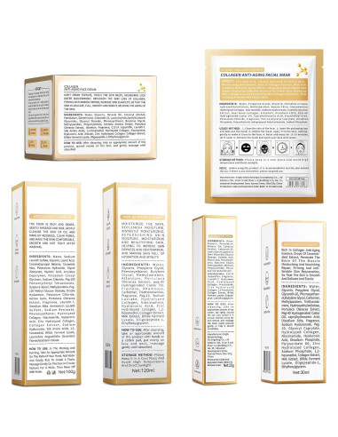 Conjunto de Cuidado de Piel Antienvejecimiento Mopayzer 7 Piezas