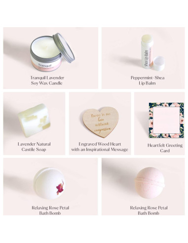 Kit de Spa Orgánico Dear Ava para Mujeres - Regalo Relajante