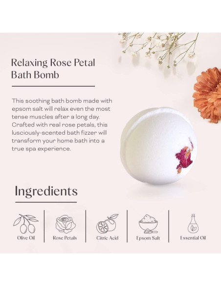 Kit de Spa Orgánico Dear Ava para Mujeres - Regalo Relajante