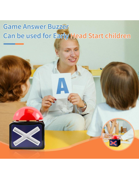 Zumbador de Respuestas de Juego KiViRap con Sonido y Luces