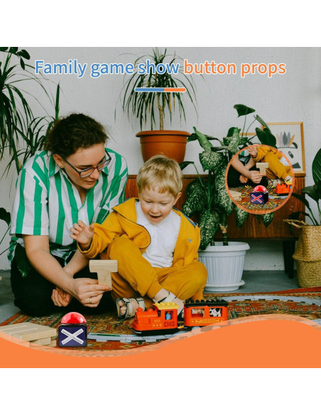 Zumbador de Respuestas de Juego KiViRap con Sonido y Luces