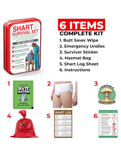 Kit de Supervivencia Shart Pelto - Ropa Interior Desechable y Más 2