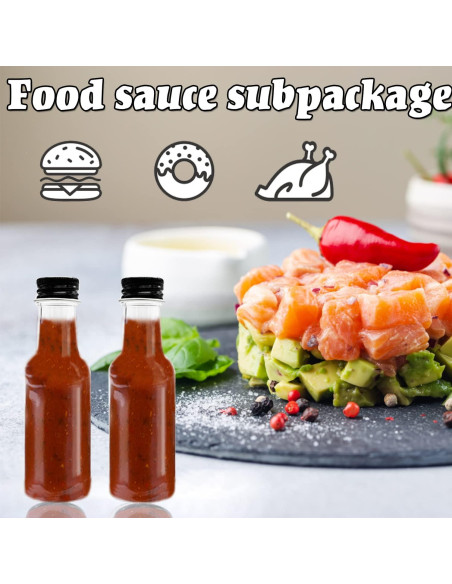 Paquete de 50 Botellas de Licor Mini 50ml Qiuttnqn con Embudos