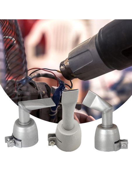 3 Boquillas de Acero Inoxidable para Pistola de Calor 32mm