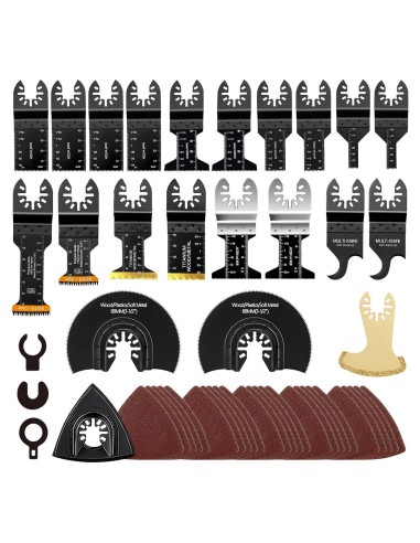 Kit de 50 Cuchillas Universales para Herramientas Oscilantes Breeker