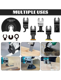 Kit de 50 Cuchillas Universales para Herramientas Oscilantes Breeker 2