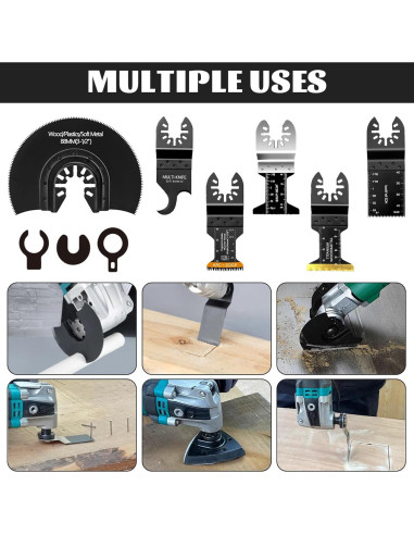 Kit de 50 Cuchillas Universales para Herramientas Oscilantes Breeker