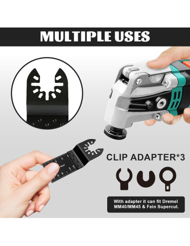 Kit de 50 Cuchillas Universales para Herramientas Oscilantes Breeker